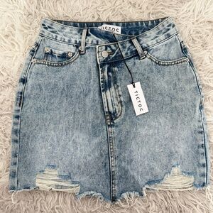 Blue Mini Pencil Skirt for Casual Days